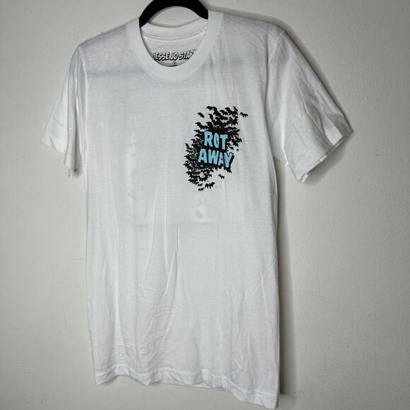Jesse Jo Stark Chrome Hearts White Rot Away Wish I Was Dead Graphic Tee S - Picture 3 of 9